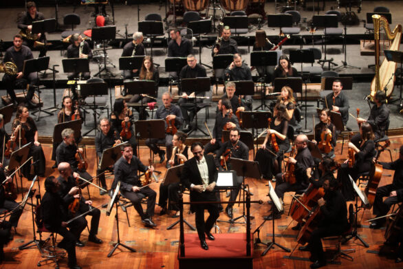 Panoramica dell'orchestra condotta da Umberto Clerici
