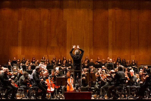 orchestra durante l'esecuzione del Concerto Ingo Metzmacher