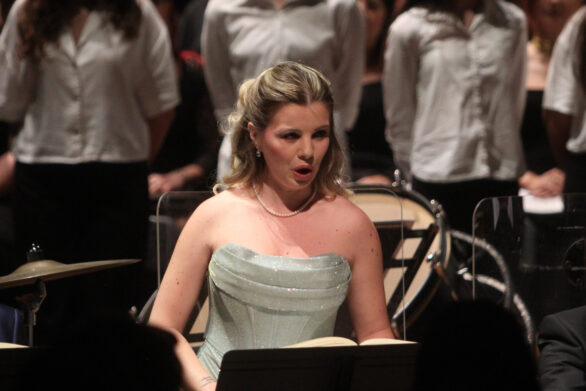 primo piano cantante dei "Carmina Burana"